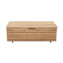 Coffre de rangement jardin en bois exotique d'eucalyptus FSC - 190 L -