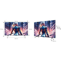 TCL 55T8B - TV QLED 55 (139 cm) - 4K 3840x2160 - 144Hz - HDR10+ - TV c