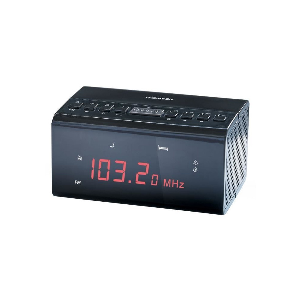 Radio Réveil - THOMSON - CR50 - Noir Radio Réveil - THOMSON - CR50 - Noir