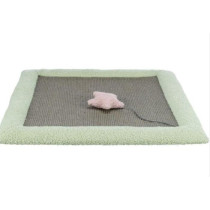Junior matelas griffoir - TRIXIE - 47 x 47 cm - Gris / Menthe