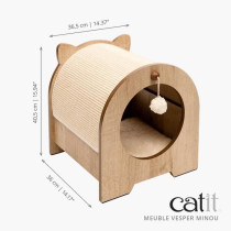 Meuble a griffer pour chat - CATIT - Vesper Minou - Tapis a griffer en