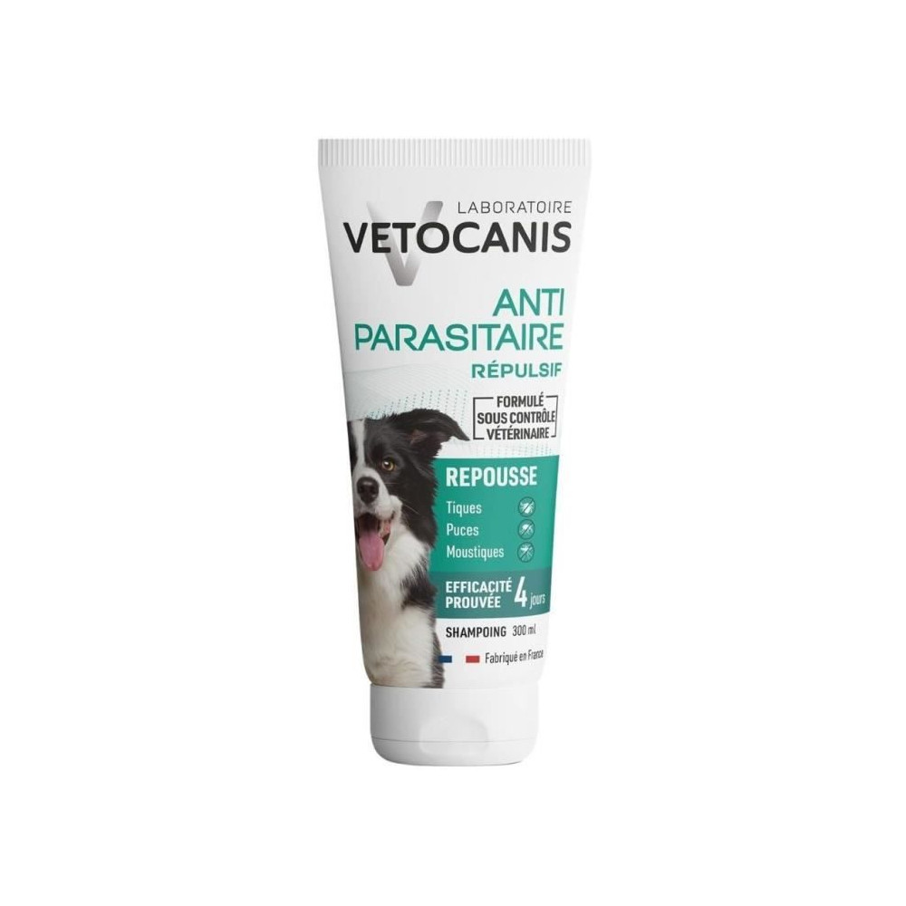 Shampoing - VETOCANIS - Antiparasitaire Répulsif Chien 300ml Shampoing - VETOCANIS - Antiparasitaire Répulsif Chien 300ml