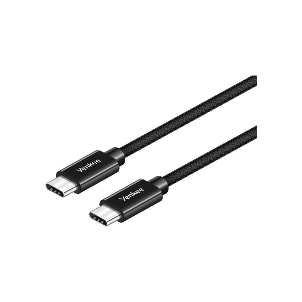 Câble USB-C 0,2 m - YENKEE - YCU C02 BK Câble USB-C 0,2 m - YENKEE - YCU C02 BK