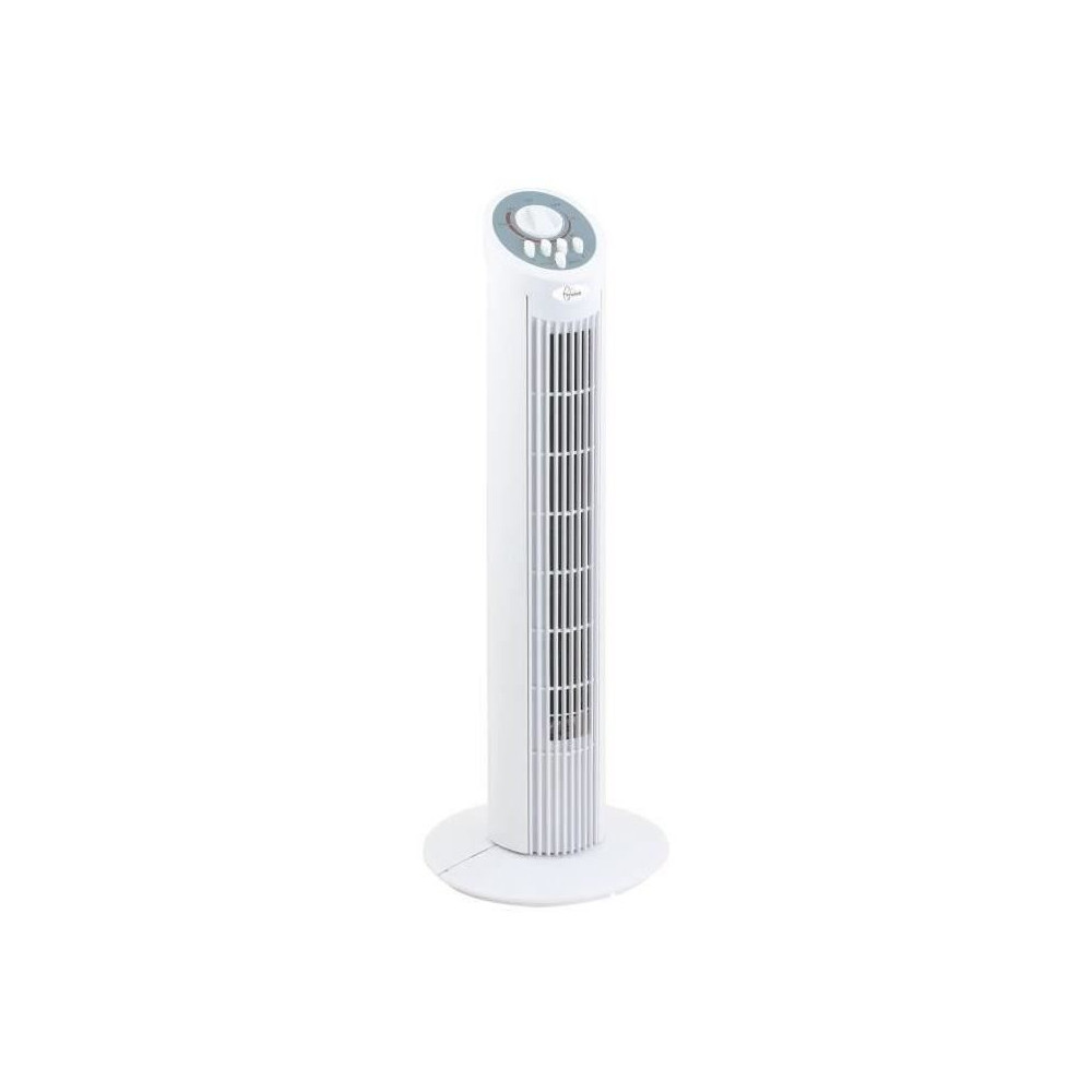DAKOTA - Ventilateur colonne H74cm 50W blanc oscillant DAKOTA - Ventilateur colonne H74cm 50W blanc oscillant