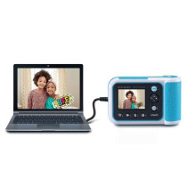 VTech KidiZoom Print Cam Bleu, Appareil photo enfant a impression inst
