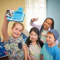 VTech KidiZoom Print Cam Bleu, Appareil photo enfant a impression inst