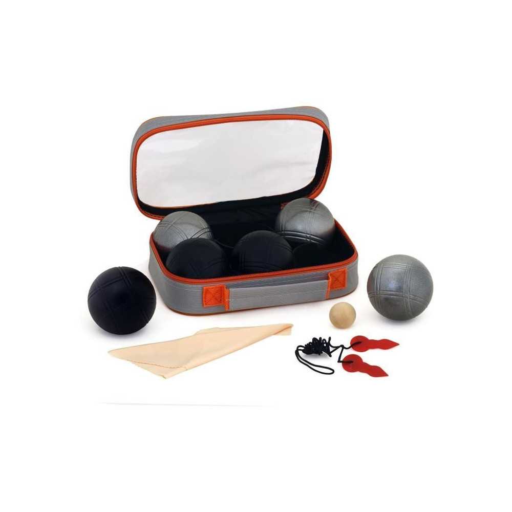 Double triplette de pétanque - K-RO - 3 Boules Noir Mat 3 Boules Acie