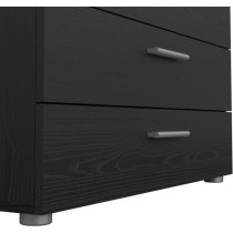 Commode - PEPE - 4 tiroirs - Noir frene - 80,2 x 40,25 x 68,1 cm