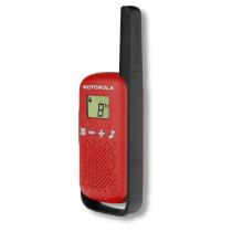 Talkies Walkies Motorola Rouge T42 - Portée 4 km - 16 canaux - Affich