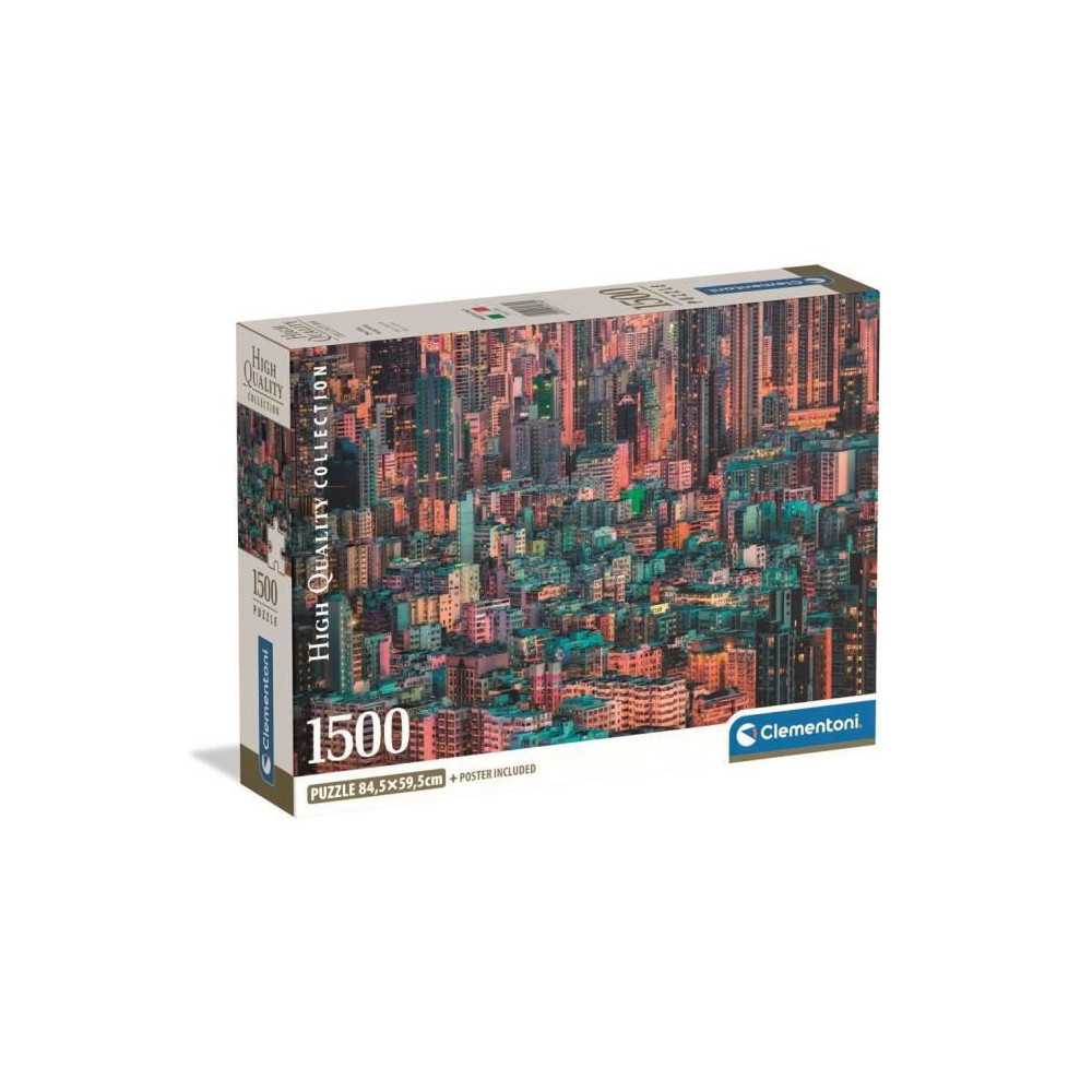CLEMENTONI - Compact 1500 pieces - Hong-Kong, The Hive CLEMENTONI - Compact 1500 pieces - Hong-Kong, The Hive