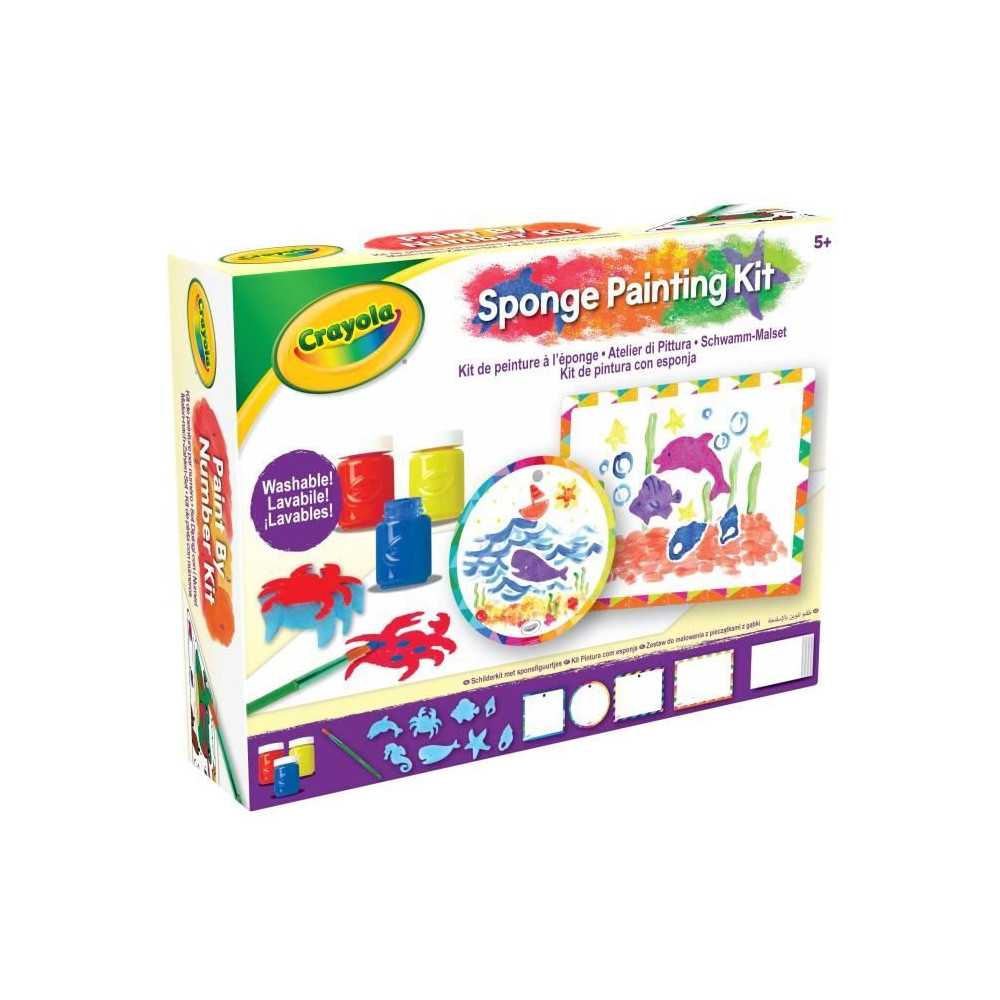 Kit de peinture a l'éponge - CRAYOLA - Des 5 ans Kit de peinture a l'éponge - CRAYOLA - Des 5 ans