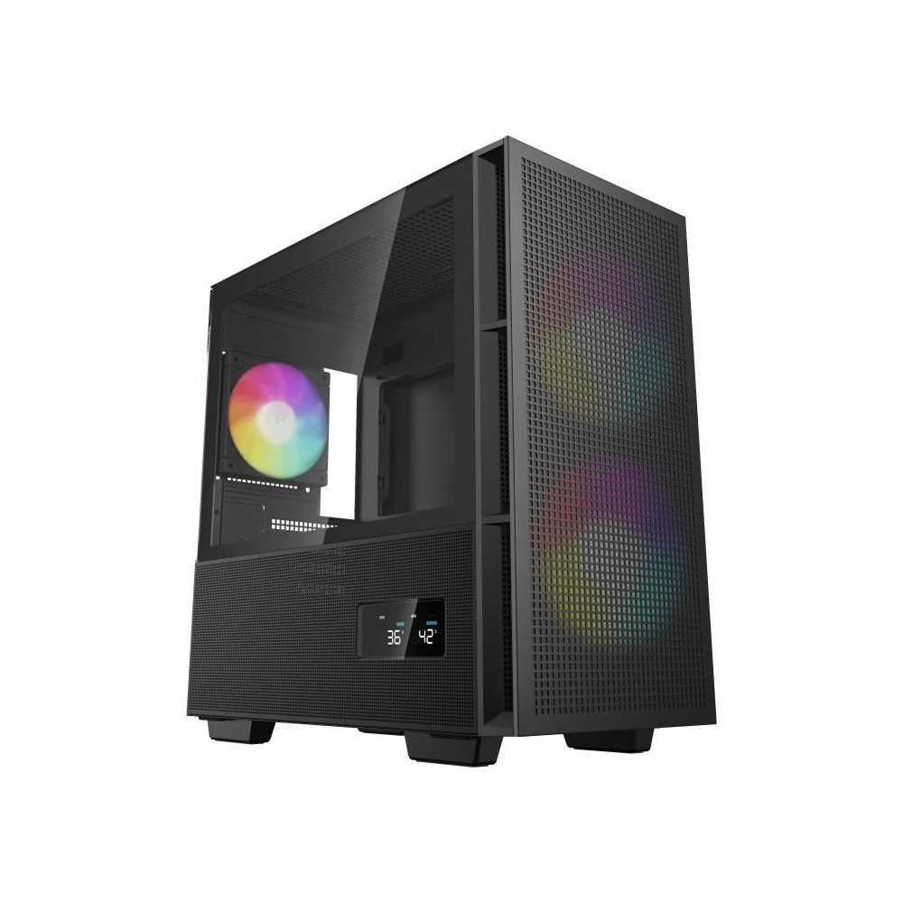 Boitier PC - DEEPCOOL - CH360 Digital - Sans alimentation - Mini tour Boitier PC - DEEPCOOL - CH360 Digital - Sans alimentation - Mini tour