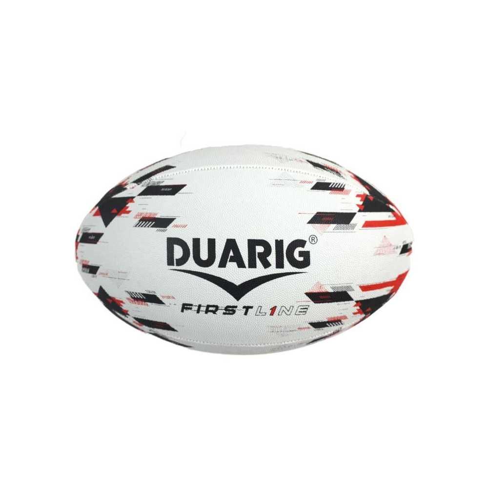 Ballon de rugby - Firstline - DUARIG - Noir et rouge - T5