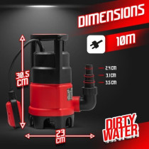 Pompe vide caves - MASTER PUMPS - MPS552 - Pour eaux chargées - 550 W