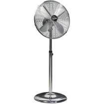 Ventilateur sur pied chromé 40cm 50W - ARIZONA - 3 vitesses oscillant