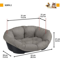 Corbeille - FERPLAST - SOFA 2 - Avec coussin a motif 1