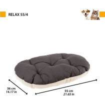 Coussin - FERPLAST - RELAX 55/4 - 55 x 36 cm - Tissu et fourrure