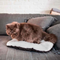 Coussin - FERPLAST - RELAX 55/4 - 55 x 36 cm - Tissu et fourrure