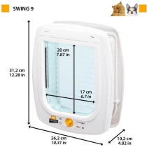 Chatiere - FERPLAST - Swing 9 - 26,2 x 10,2 x h 31,2 cm - Gris