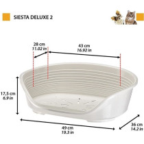 Panier-Corbeille SIESTA DELUXE Taille 2 - 49*36*17,5 cm - Vert - FERPL