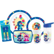 Lot vaissele - FUN HOUSE - STITCH ET ANGEL - Verre, assiette Ø22 cm e