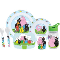 Lot vaisselle - FUN HOUSE - BARBAPAPA - Verre, assiette Ø22 cm et Ø1