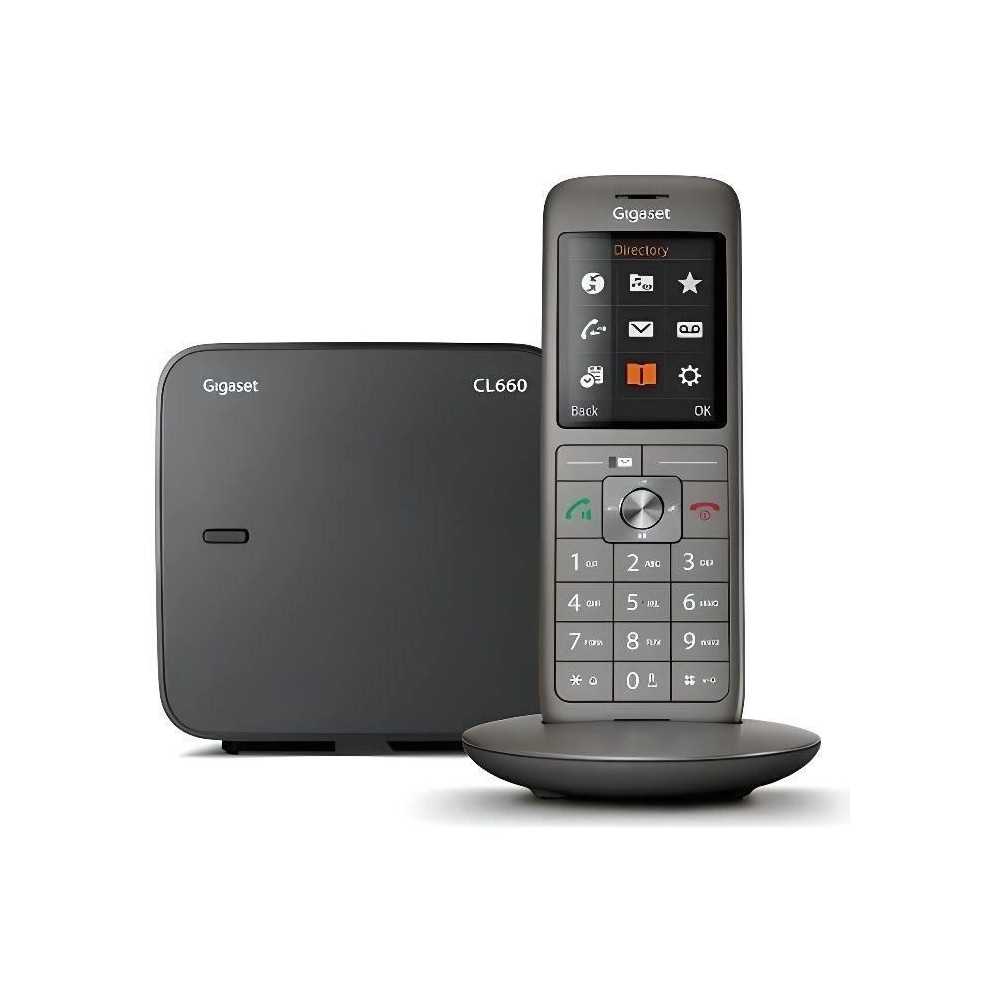 Téléphone Fixe GIGASET CL 660 - Écran couleur rétroéclairé - Ré Téléphone Fixe GIGASET CL 660 - Écran couleur rétroéclairé - Ré