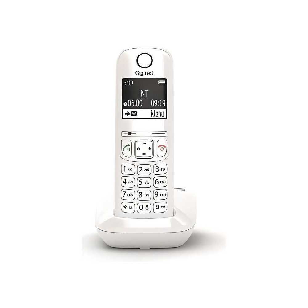 Téléphone Fixe GIGASET AS690 Blanc - Mains-libres performant HSP™ Téléphone Fixe GIGASET AS690 Blanc - Mains-libres performant HSP™