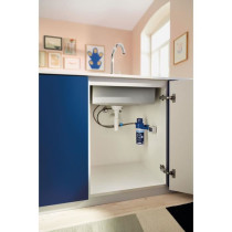 Robinet filtrant de cuisine - Chromé - Filtration de l'eau - Bec haut