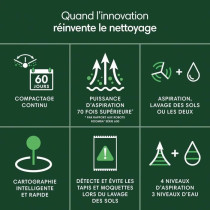 Aspirateur Robot Laveur - IROBOT Roomba 205 Combo Compactor - 3h - 700