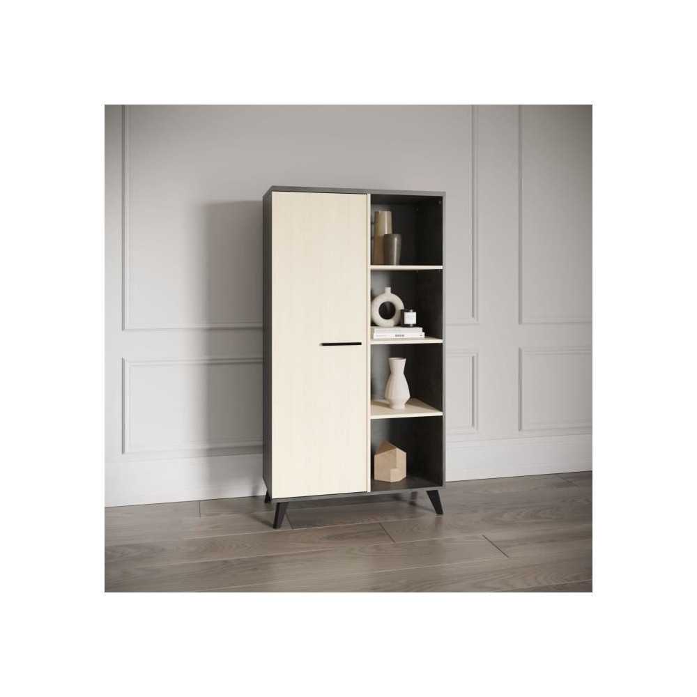 Ensemble salon - Banc TV, Table basse, Buffet haut - KENT - Chene de f