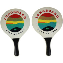 Set de raquettes bois de plage et 1 balle - LONGBOARD - VB1 - Enfant -