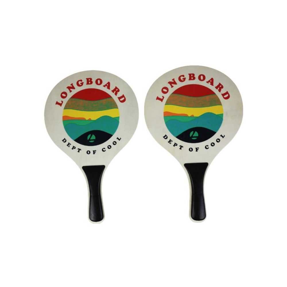 Set de raquettes bois de plage et 1 balle - LONGBOARD - VB1 - Enfant -