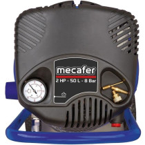Compresseur vertical - MECAFER - 425790 - 50 L - Bleu coaxial - Sans h