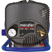 Compresseur vertical - MECAFER - 425790 - 50 L - Bleu coaxial - Sans h