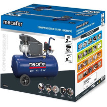 Compresseur - MECAFER - 425794 - Bleu - 50 L - 2 HP - 8 Bar