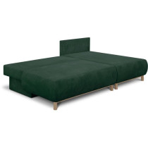 Canapé d'angle droite convertible - 3 places - MIKA - Tissu velours c