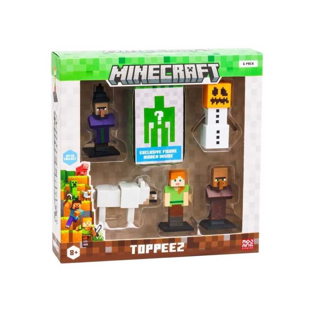 Coffret 6 petites figurines - BANDAI - Minecraft - 1 figurine mystere Coffret 6 petites figurines - BANDAI - Minecraft - 1 figurine mystere