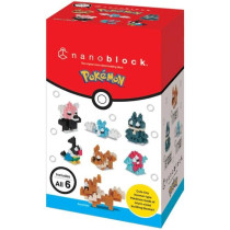 Coffret de 6 figurines en briques - BANDAI - NANOBLOCK - Pack Pokémon