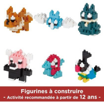 Coffret de 6 figurines en briques - BANDAI - NANOBLOCK - Pack Pokémon