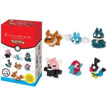 Coffret de 6 figurines en briques - BANDAI - NANOBLOCK - Pack Pokémon