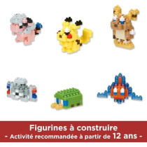 Coffret de 6 figurines en briques - BANDAI - NANOBLOCK - Pack Pokémon