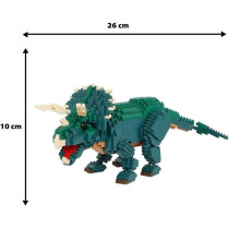Figurine en briques - BANDAI - NANOBLOCK - Triceratops Deluxe - 930 pc