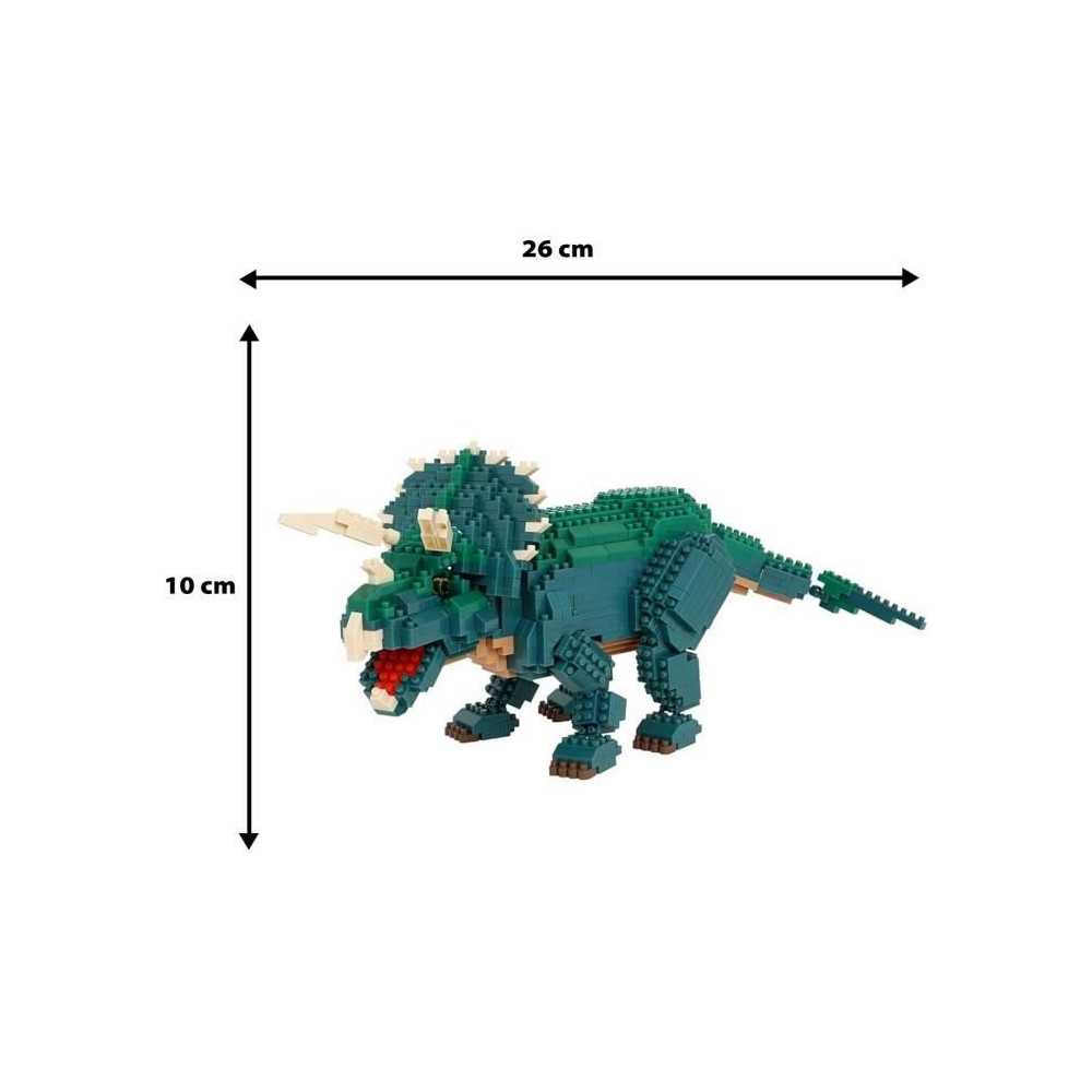 Figurine en briques - BANDAI - NANOBLOCK - Triceratops Deluxe - 930 pc Figurine en briques - BANDAI - NANOBLOCK - Triceratops Deluxe - 930 pc