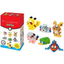 Coffret de 6 figurines en briques - BANDAI - NANOBLOCK - Pack Pokémon