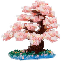 Figurine en briques - BANDAI - NANOBLOCK - Cerisier en fleurs Deluxe -
