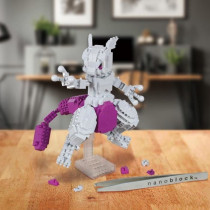 Figurine en briques - BANDAI - NANOBLOCK - Pokémon - Mewtwo