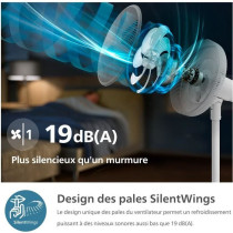 Ventilateur sur Pied - PHILIPS - CX2550/00 - 2562 m3/ h - Blanc