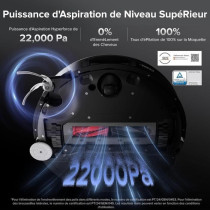 ROBOROCK Saros 10 Black - Aspirateur Robot Laveur - 22,000 Pa - DuoDiv