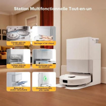 ROBOROCK QREVO 5AE - Aspirateur Robot Laveur avec Station - Puissance